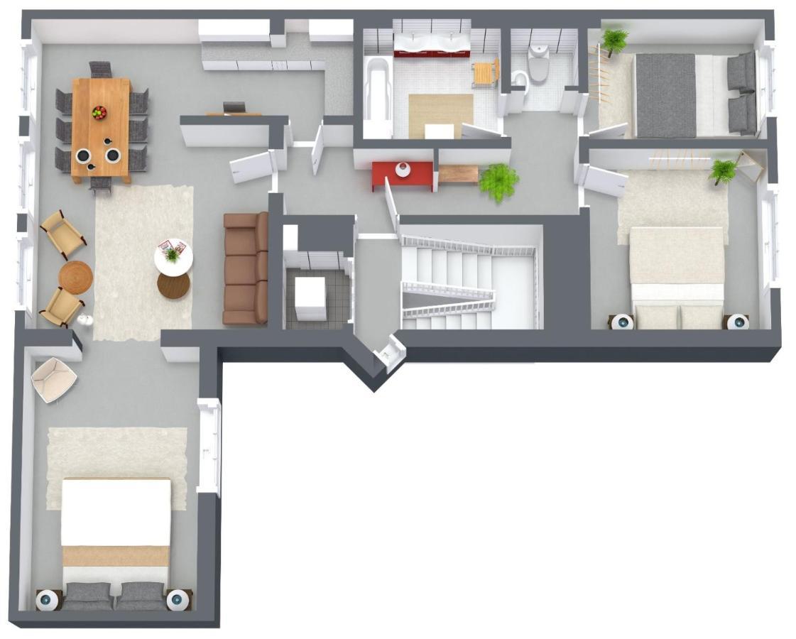 City Apartment 3 Bedroom, Kitchen, Wifi, Workspace, Coffee, Central ハッセルト エクステリア 写真